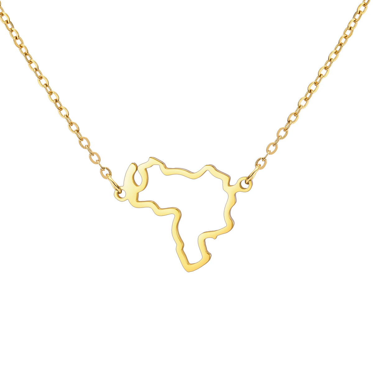 Map Pendant Necklace