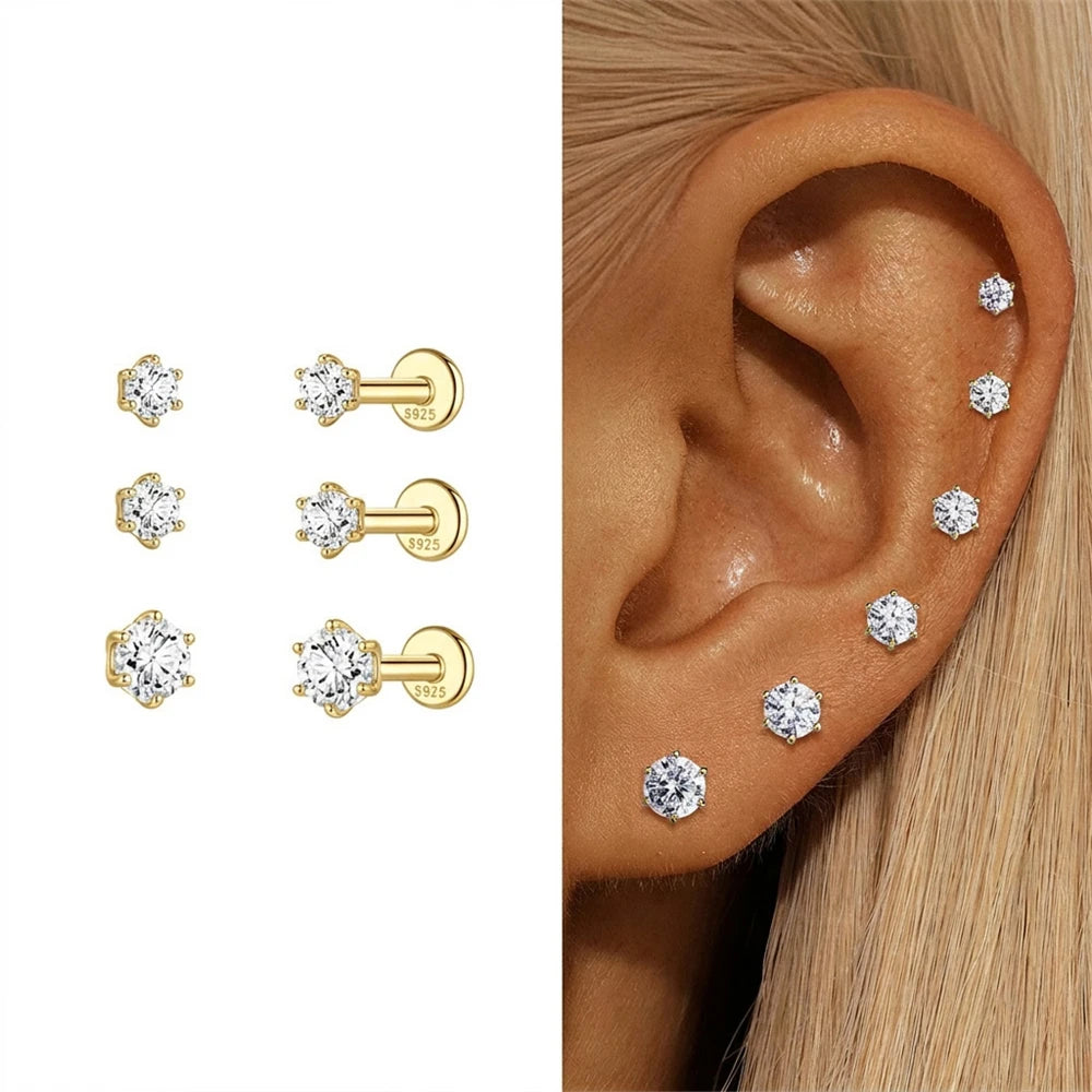 Moissanite Stud Earring