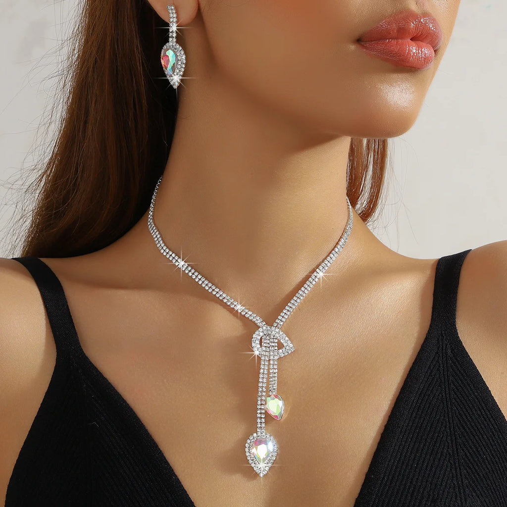 Sapphire Crystal Jewelry Set