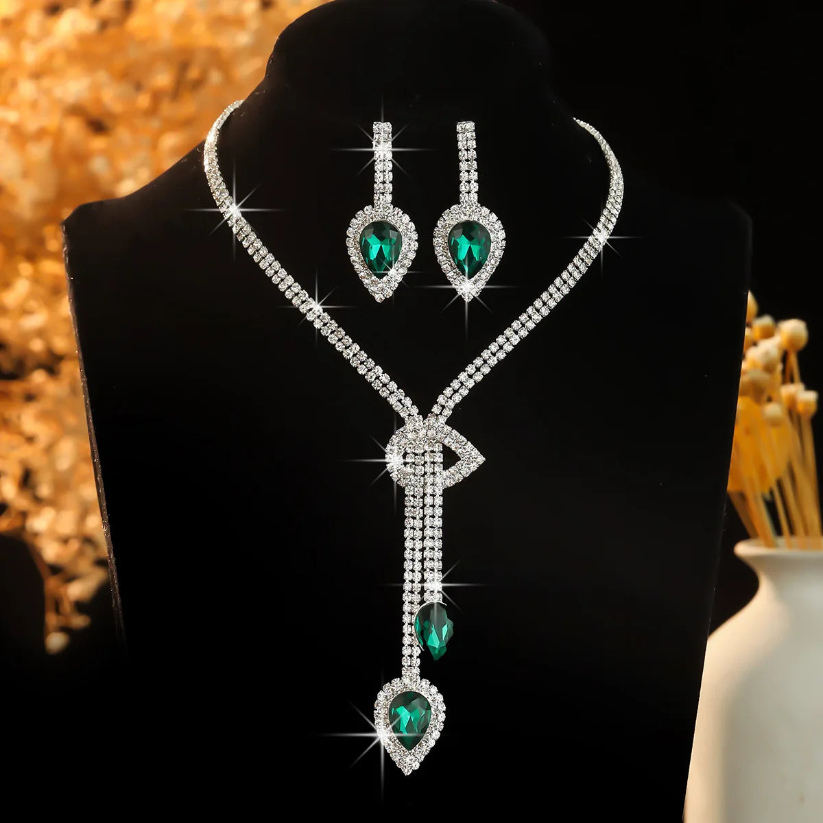 Sapphire Crystal Jewelry Set