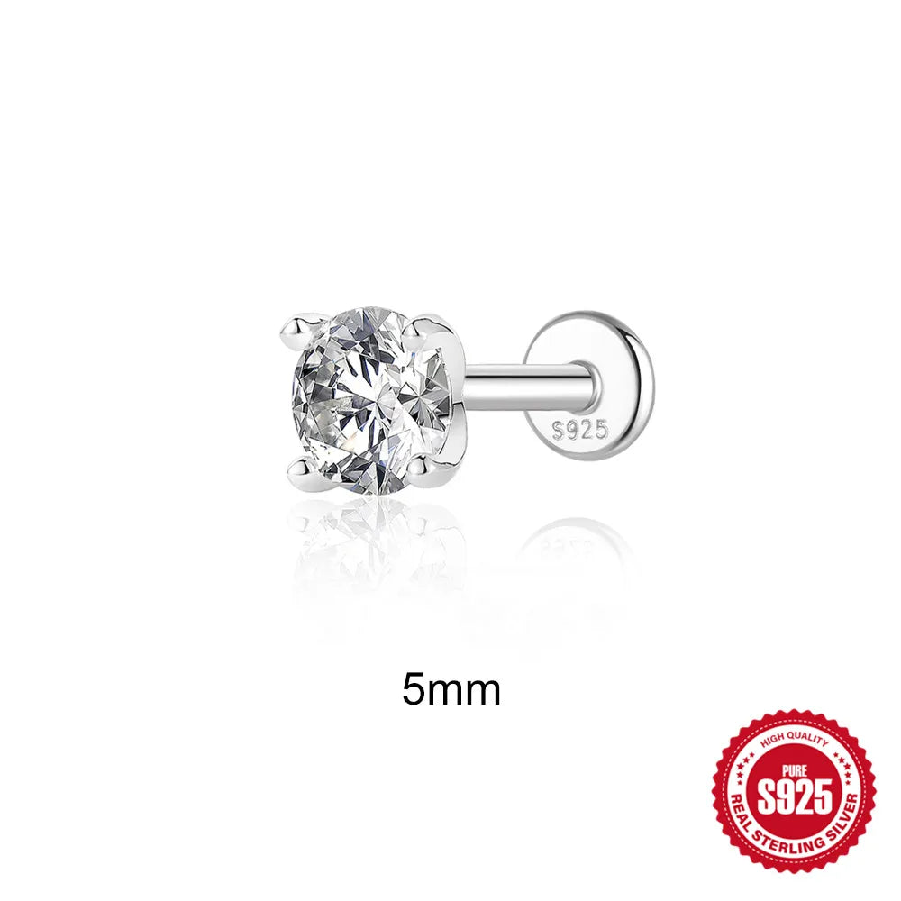 Moissanite Stud Earring