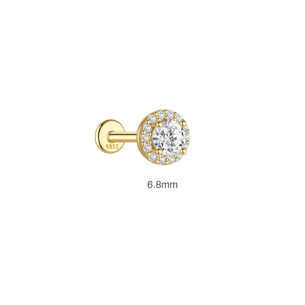 Moissanite Stud Earring