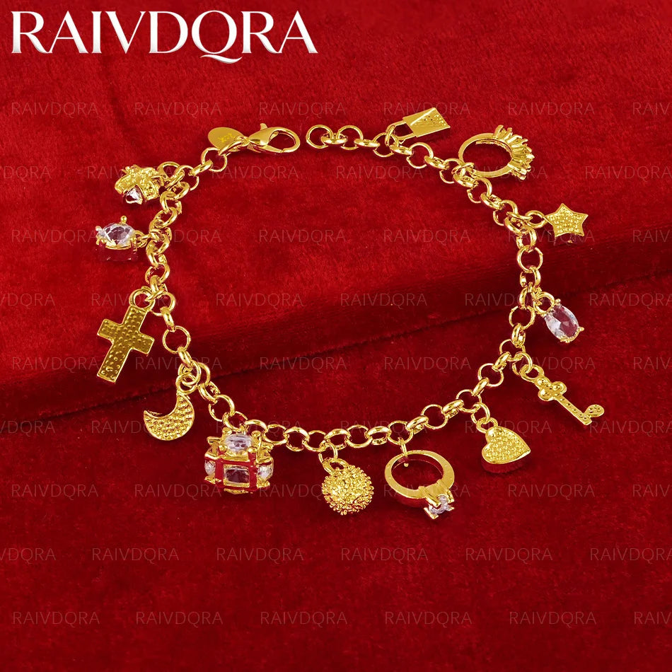 Gold Plated Pendant Bracelet