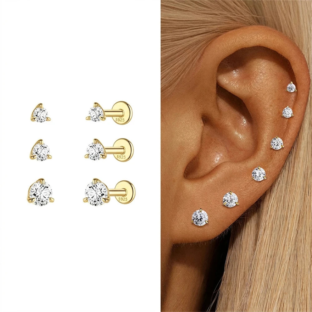 Moissanite Stud Earring
