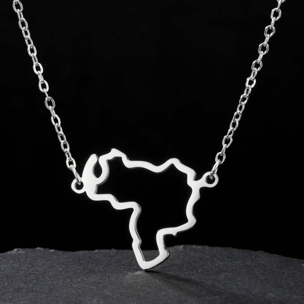 Map Pendant Necklace
