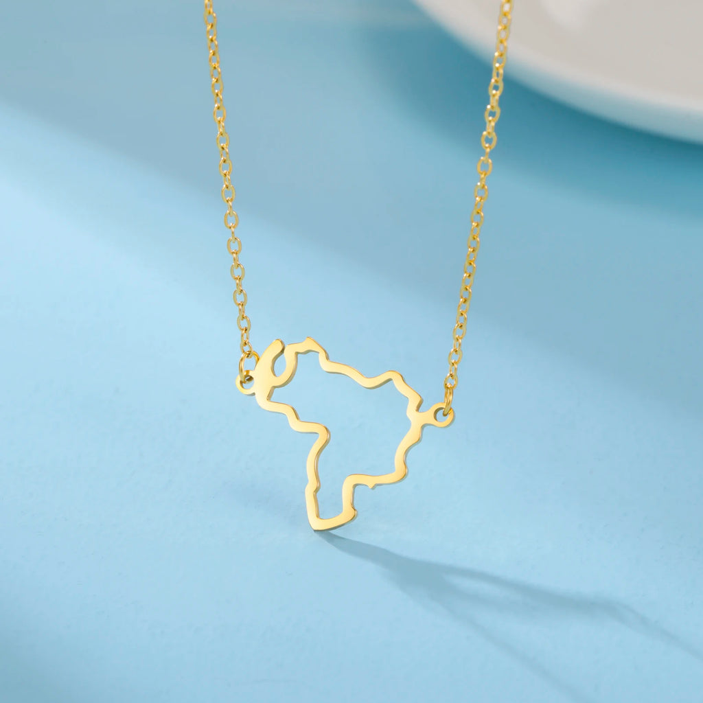 Map Pendant Necklace