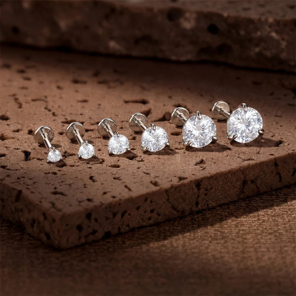 Moissanite Stud Earring