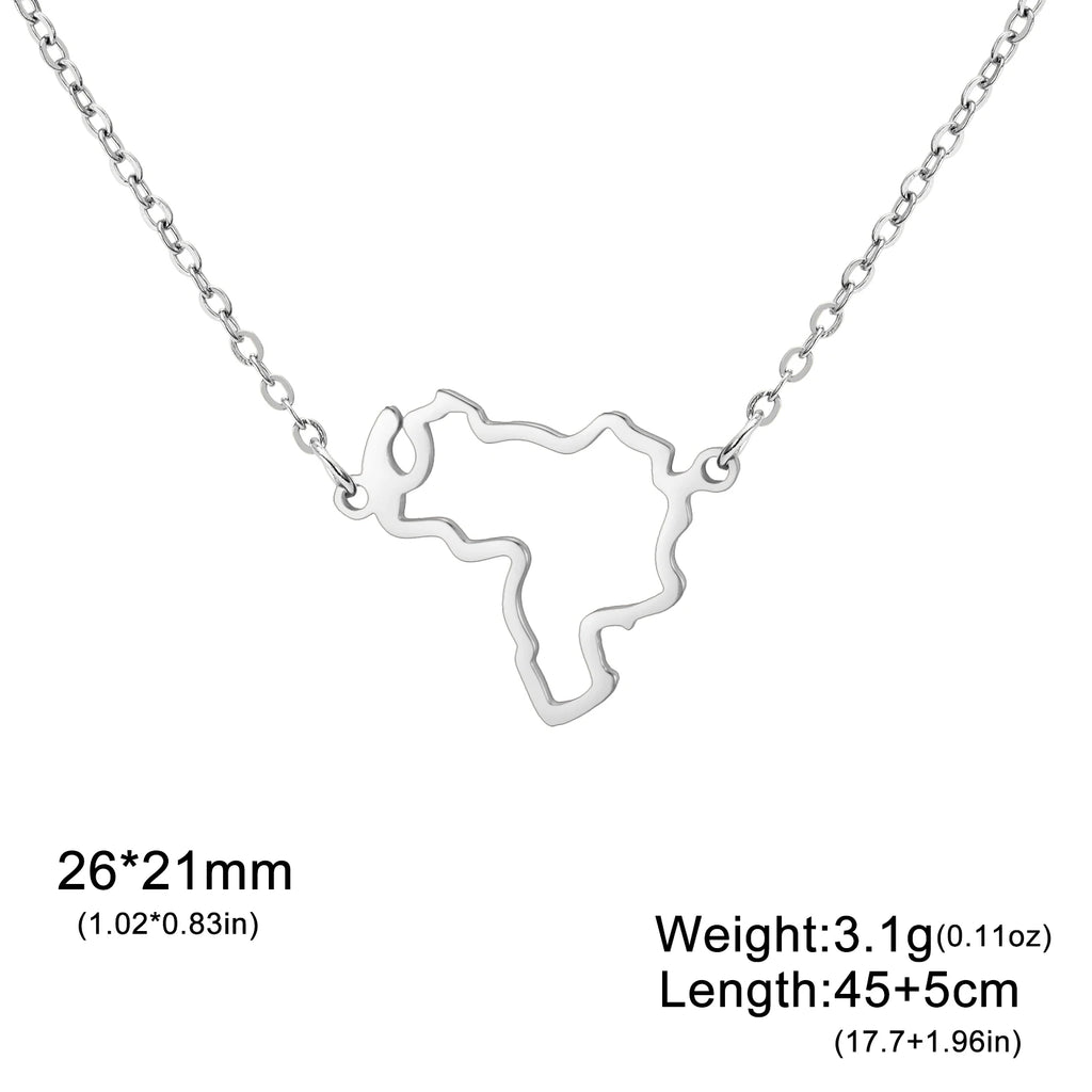 Map Pendant Necklace
