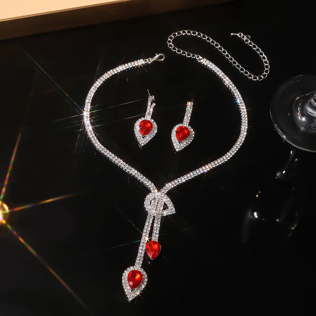 Sapphire Crystal Jewelry Set