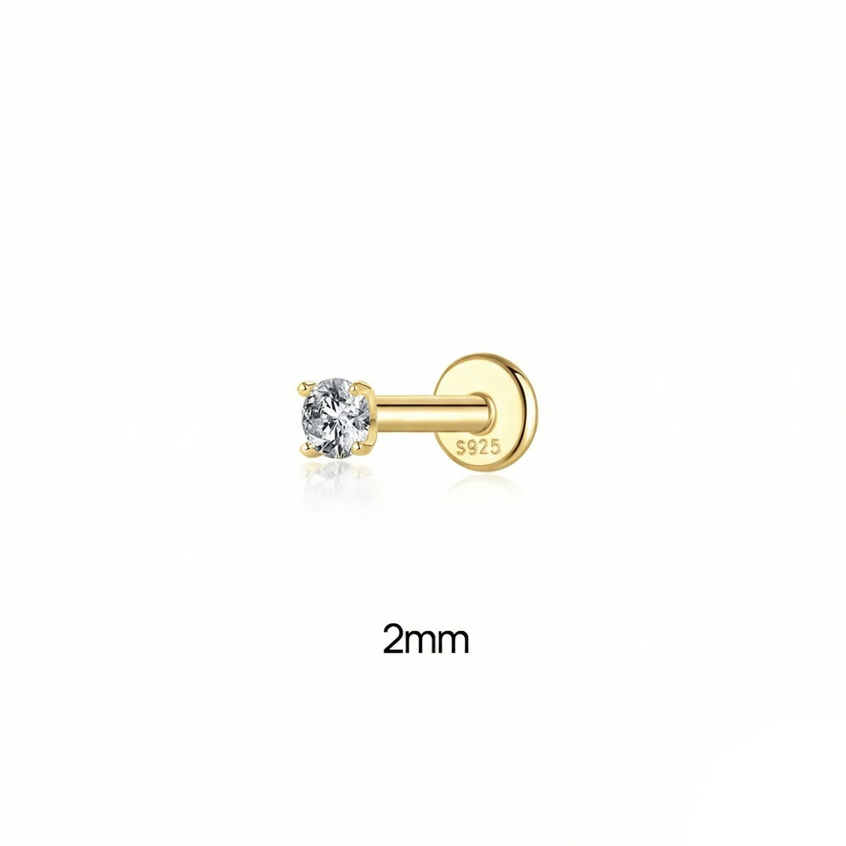 Moissanite Stud Earring