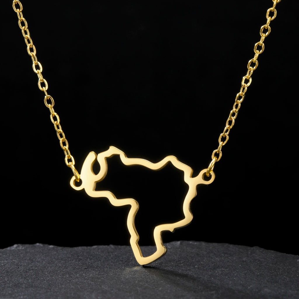 Map Pendant Necklace