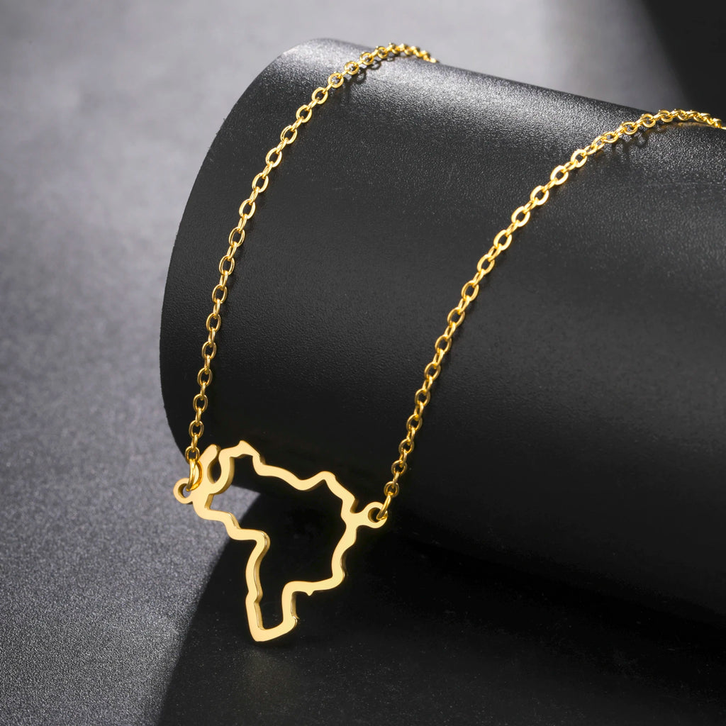 Map Pendant Necklace