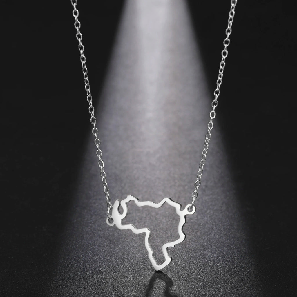 Map Pendant Necklace