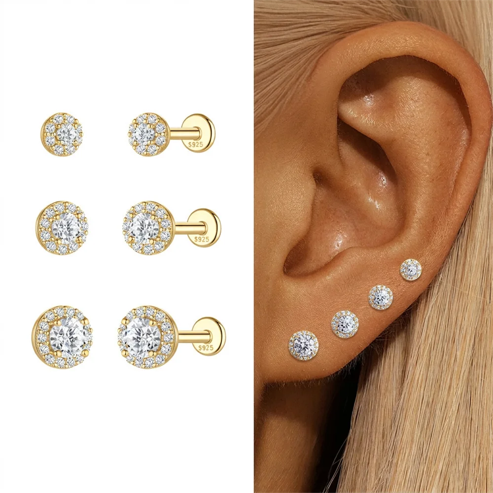 Moissanite Stud Earring