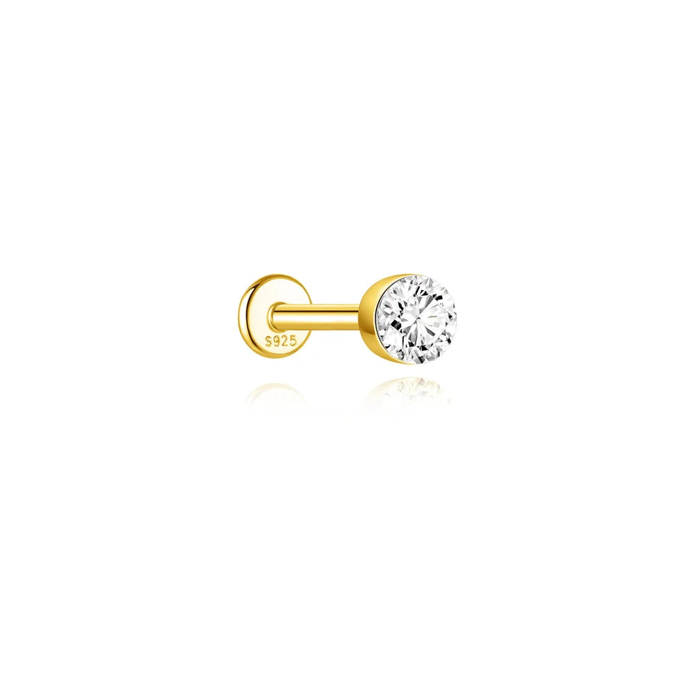 Moissanite Stud Earring