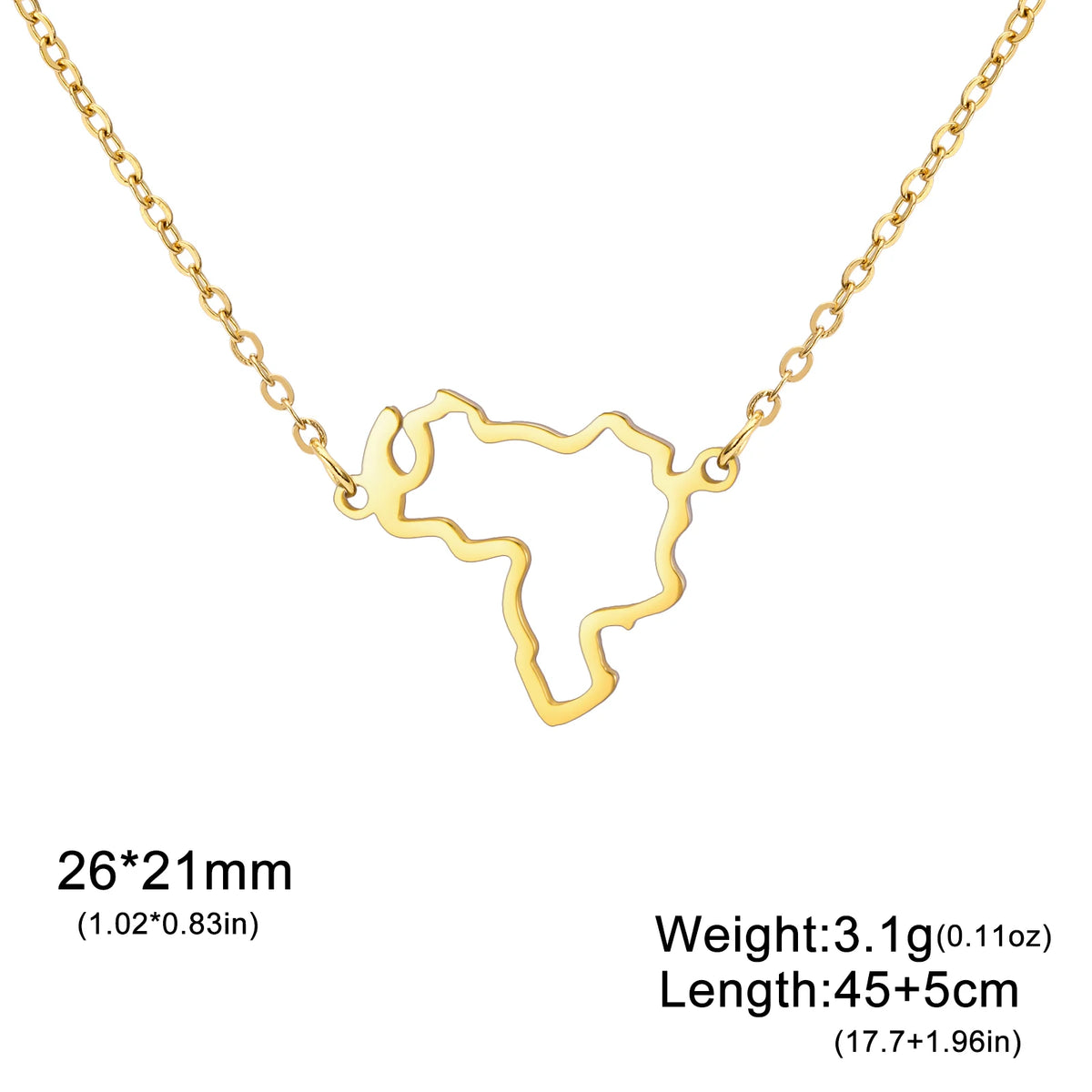 Map Pendant Necklace