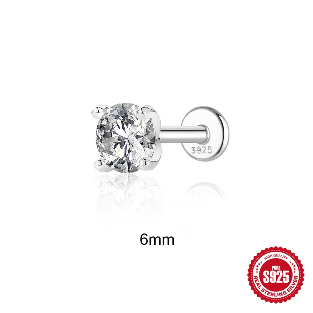 Moissanite Stud Earring