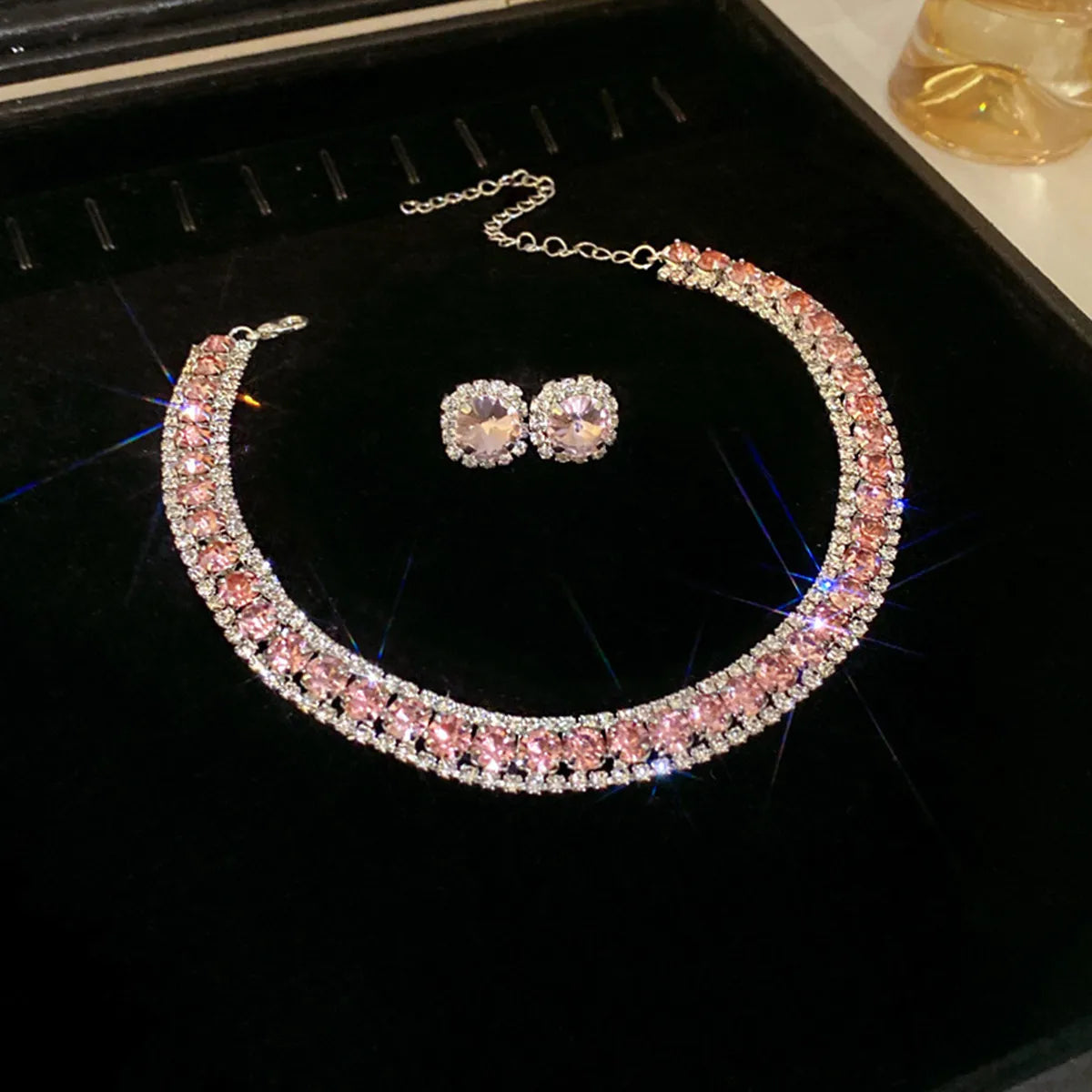 Crystal Necklace & Earrings Set