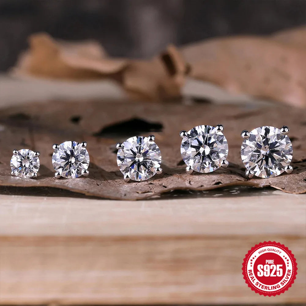 Moissanite Stud Earring