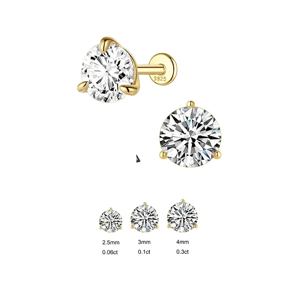 Moissanite Stud Earring