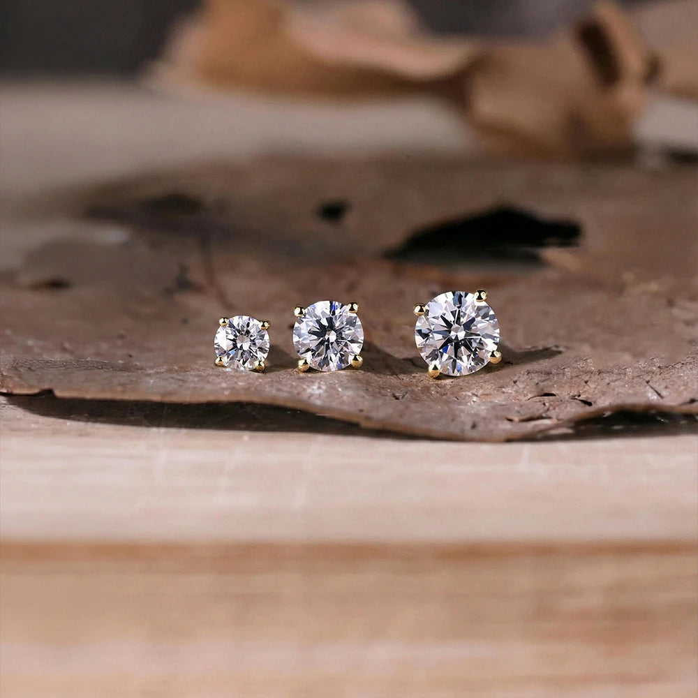 Moissanite Stud Earring