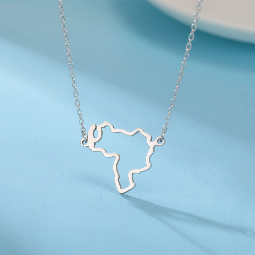 Map Pendant Necklace