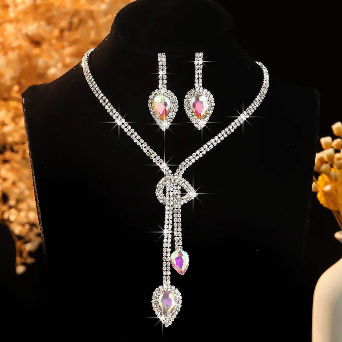 Sapphire Crystal Jewelry Set