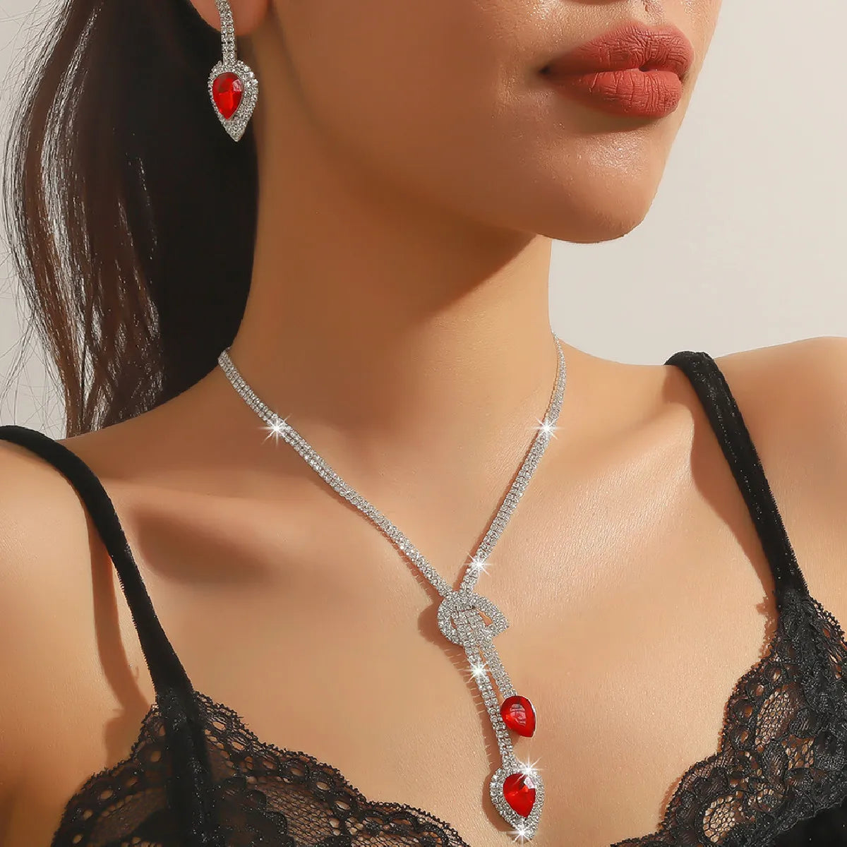 Sapphire Crystal Jewelry Set